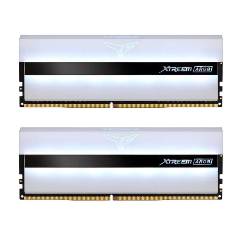 Team Group T-Force Xtreem ARGB 32GB(2x16GB ) DDR4 3600Mhz - White - الذاكرة العشوائية